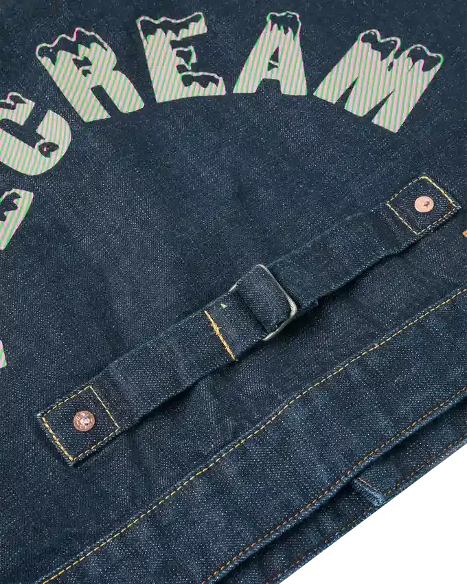 Giacca in denim con stampa gabbiano e ricamo Giacca in denim con stampa gabbiano e ricamo