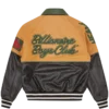 Giacca varsity in pelle screpolata Club Giacca varsity in pelle screpolata Club