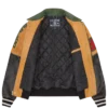 Giacca varsity in pelle screpolata Club Giacca varsity in pelle screpolata Club