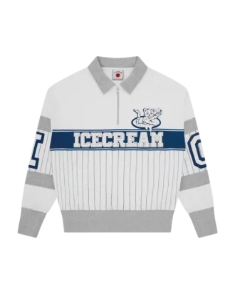 Ic cubs con colletto e zip a un quarto
