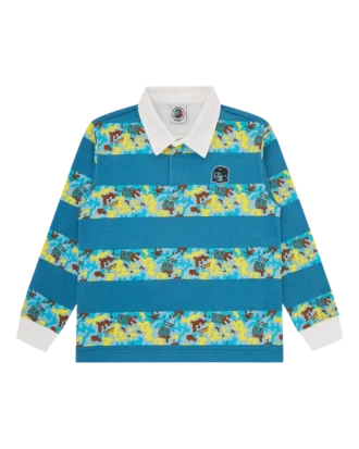 Maglia da rugby per bambini con motivo mimetico robot