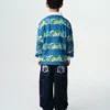 Maglia da rugby per bambini con motivo mimetico robot
