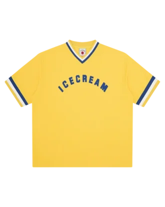Maglia sportiva da college con scollo a V