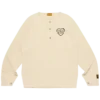 Maglietta a maniche lunghe con collo Henley Maglietta a maniche lunghe con collo Henley