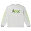 Maglietta a maniche lunghe in cotone effetto consumato con Running Dog