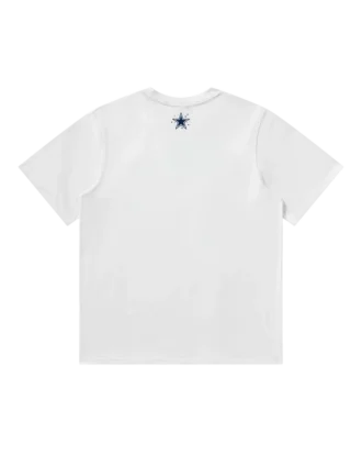 Maglietta bianca a maniche corte con Curve Logo dei Dallas Cowboys