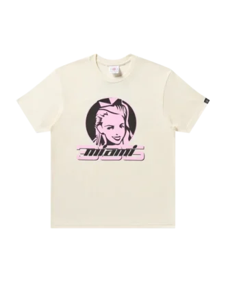 Maglietta con badge rosa