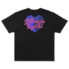 Maglietta con cuore in script