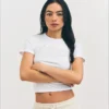 Maglietta corta da donna Chaser con scritta