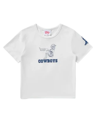 Maglietta corta da neonato Dallas Cowboys Space Cowgirl