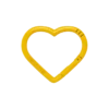 Moschettone a forma di cuore