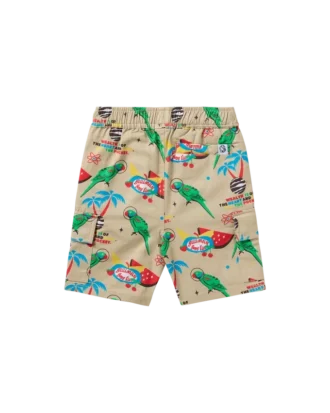 Pantaloncini cargo da bambino con uccellino
