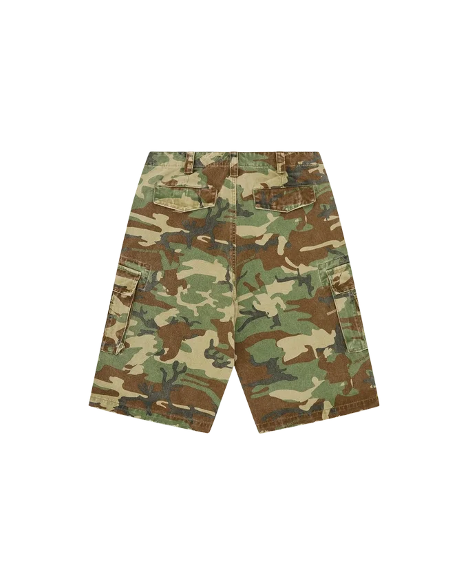 Pantaloncini cargo oversize consumati Pantaloncini cargo oversize consumati