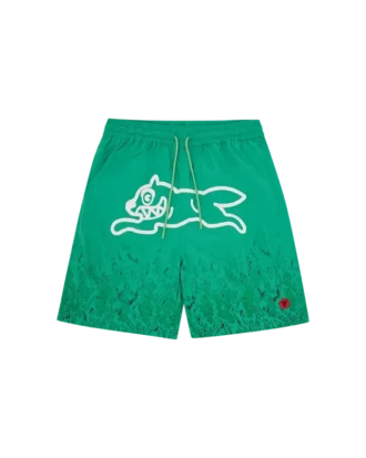 Pantaloncini da bagno Running Dog in pelle di serpente sfumato