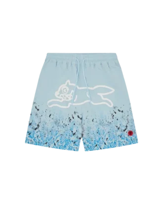 Pantaloncini da bagno Running Dog in pelle di serpente sfumato