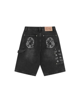 Pantaloncini da carpentiere in denim Diamonds & Dollars
