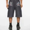 Pantaloncini da carpentiere in denim Selvedge Running Dog