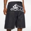 Pantaloncini da carpentiere in denim Selvedge Running Dog