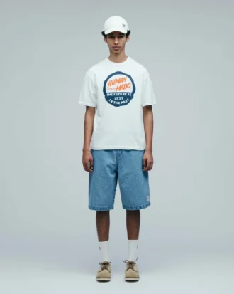 Pantaloncini da pittore in denim