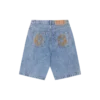 Pantaloncini in denim con logo Arch Logo sbiadito