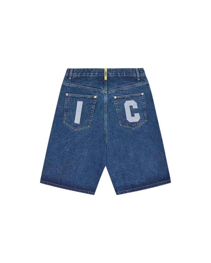 Pantaloncini in denim Running Dog con triplo cono Pantaloncini in denim Running Dog con triplo cono