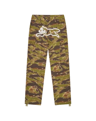 Pantaloni cargo a righe tigrate