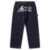Pantaloni da carpentiere in denim selvedge con Running Dog che corre