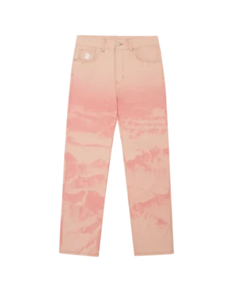 Pantaloni in denim Astro con stampa montana