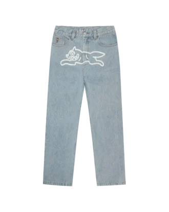 Pantaloni in denim con doppio taschino e Running Dog