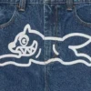Pantaloni in denim con doppio taschino e Running Dog