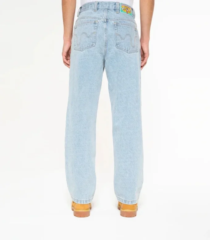 Pantaloni in denim con doppio taschino e Running Dog