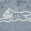 Pantaloni in denim con doppio taschino e Running Dog
