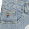 Pantaloni in denim con doppio taschino e Running Dog