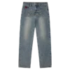 Pantaloni in denim da donna effetto consumato con Running Dog