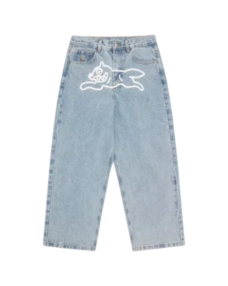 Pantaloni in denim Running Dog con tripla tasca