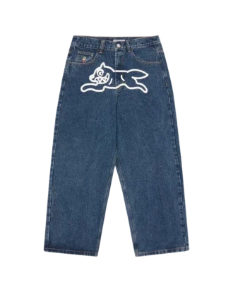 Pantaloni in denim Running Dog con tripla tasca