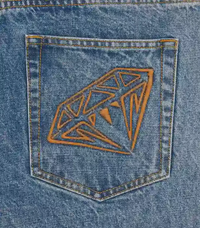 Pantaloni in denim selvedge Diamonds & Dollars