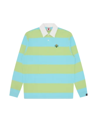Polo a maniche lunghe a righe