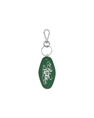 Portachiavi in pelle con logo script