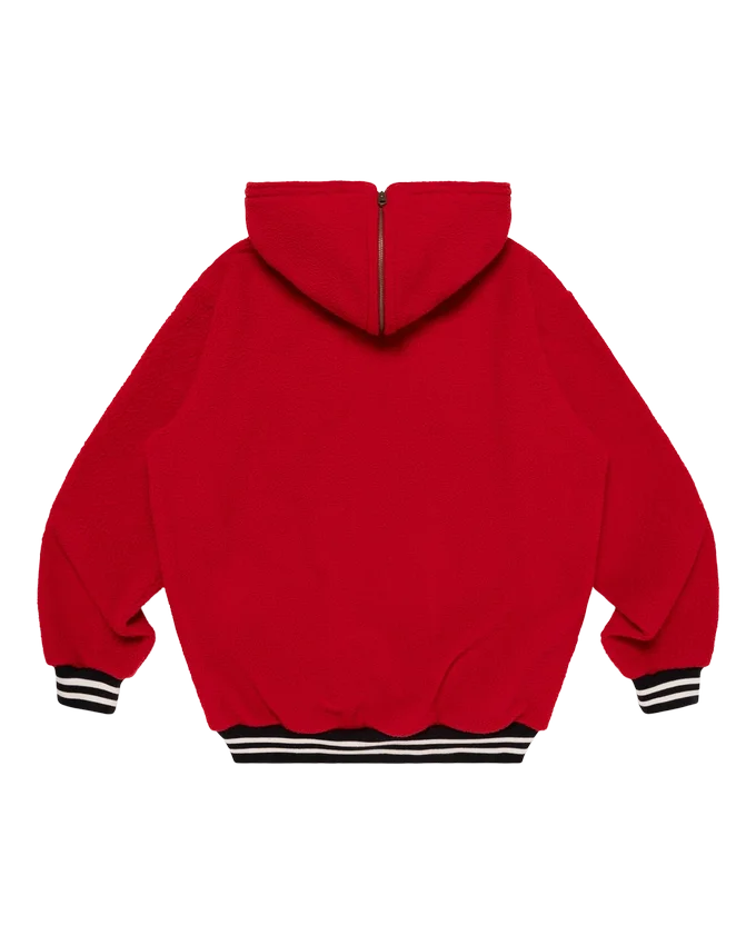 Pullover in pile con mezza zip Pullover in pile con mezza zip