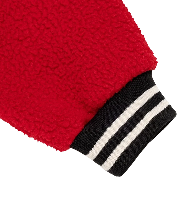 Pullover in pile con mezza zip Pullover in pile con mezza zip