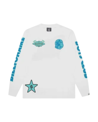 T-shirt a maniche lunghe con grafica multipla