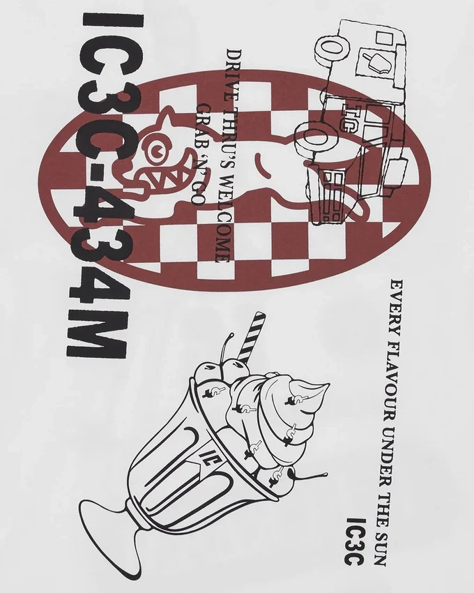 T-shirt a maniche lunghe con grafica multipla T-shirt a maniche lunghe con grafica multipla
