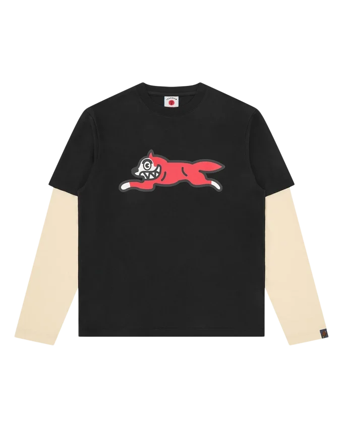 T-shirt a maniche lunghe con stratificazioni Running Dog T-shirt a maniche lunghe con stratificazioni Running Dog
