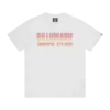 T-shirt con logo dritto e sfumatura di strass T-shirt con logo dritto e sfumatura di strass