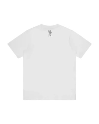T-shirt con logo dritto e sfumatura di strass