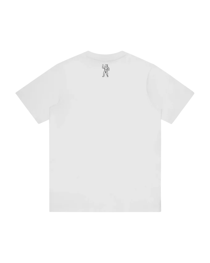 T-shirt con logo dritto e sfumatura di strass T-shirt con logo dritto e sfumatura di strass