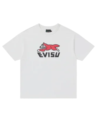 T-shirt con logo e stampa evisu
