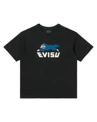 T-shirt con logo e stampa evisu