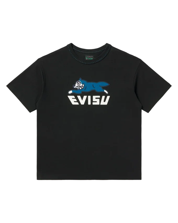 T-shirt con logo e stampa evisu T-shirt con logo e stampa evisu